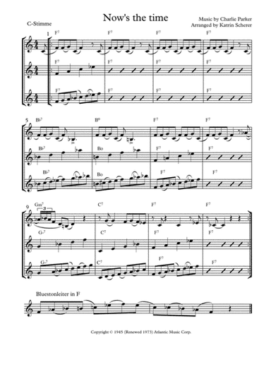 Now's The Time (arr. Katrin Scherer)