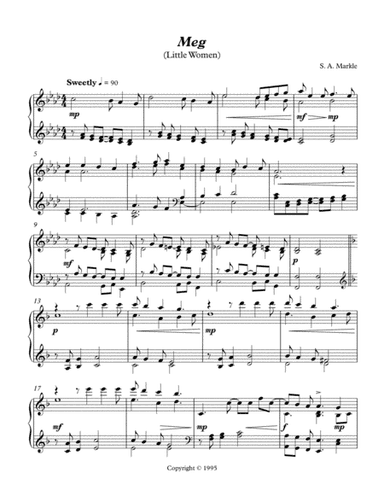 Meg (Little Women) for Piano solo