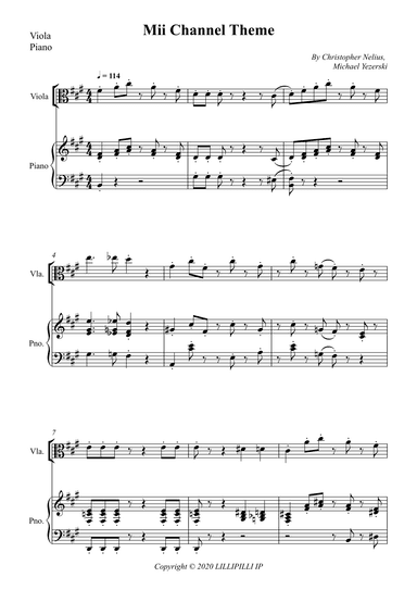 Mii Channel Theme (arr. Wesley S. SIlva)