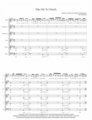 Take Me To Church (arr. Rob Dietz)