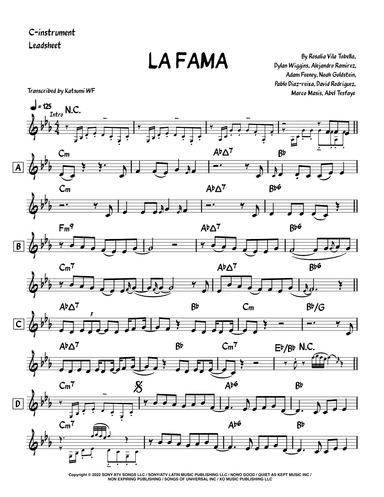 La Fama (arr. Katsumi WF)