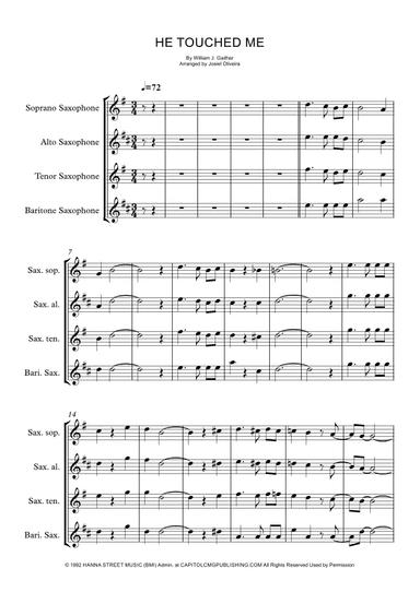 He Touched Me (arr. Josiel Oliveira)