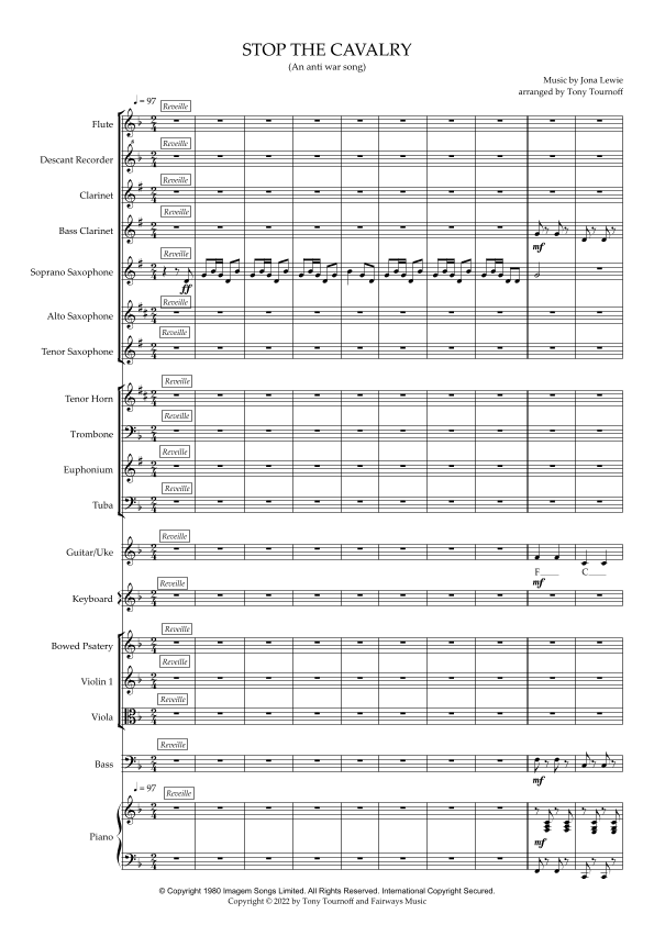 Stop The Cavalry (arr. Tony Tournoff)