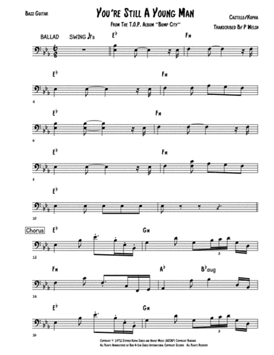 You're Still A Young Man (arr. Paul welsh)