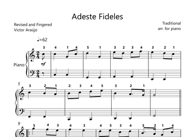Adeste fideles - Melody and Bass (arr. Arezzo Music)