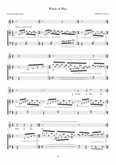 9. Winds of May  - 36 Songs on Poems by James Joyce