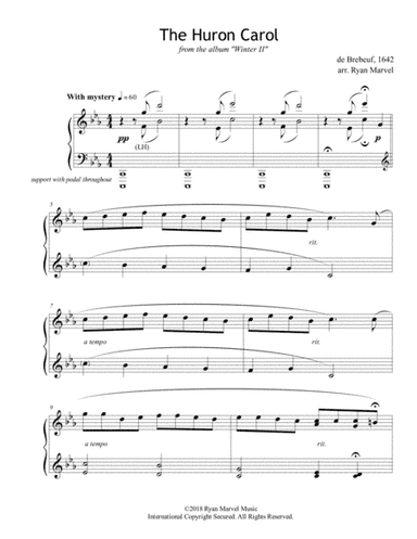 Huron Carol (Twas in the Moon of Wintertime) (arr. Ryan Marvel)