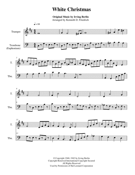 White Christmas (arr. Kenneth D. Friedrich)