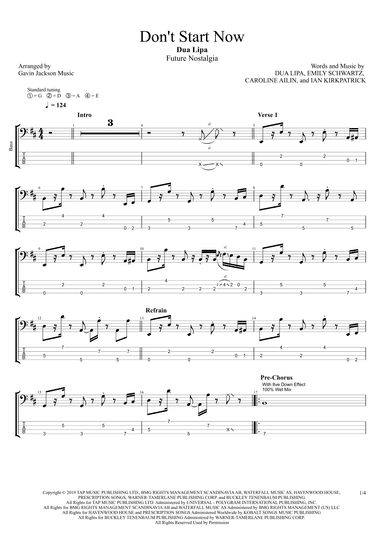 Don't Start Now (arr. Gavin Jackson Music)