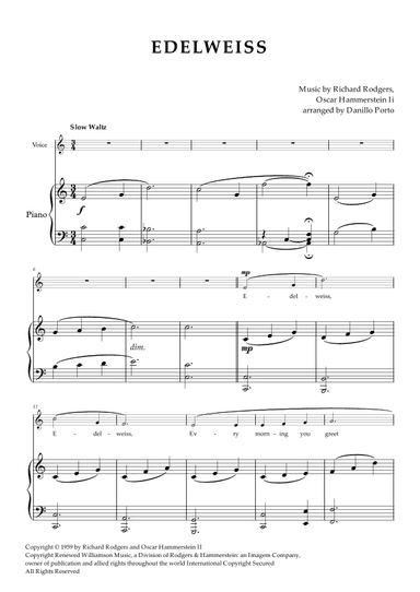 Edelweiss (arr. Danillo Porto)