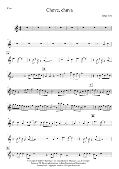 The Constant Rain (chove Chuva) (arr. Anderson Quevedo)