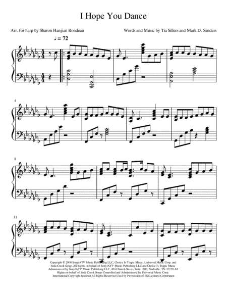 I Hope You Dance (arr. Sharon Hanjian Rondeau)