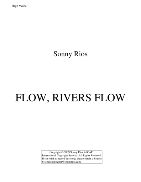 FLOW, RIVERS FLOW