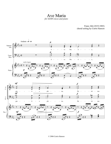 Ave Maria (SATB) (arr. Curtis Hanson)
