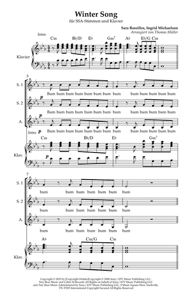 Winter Song (arr. Thomas Müller)