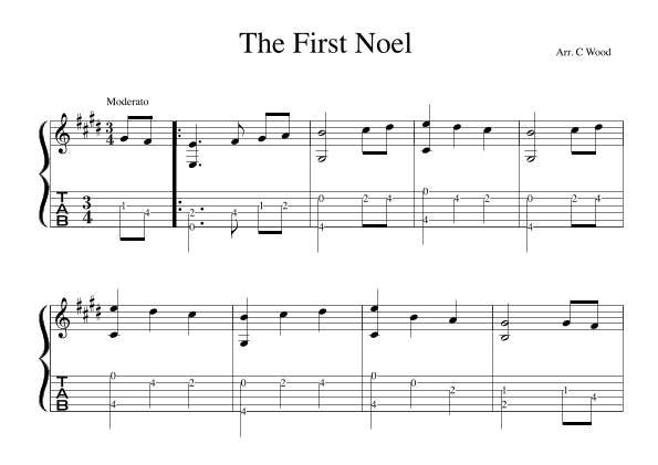 The First Noel (arr. Calum Wood)