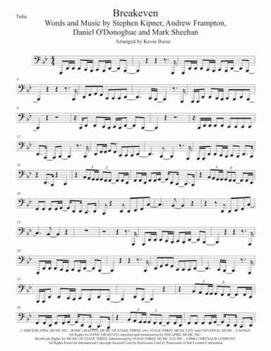 Breakeven (arr. Kevin Busse)