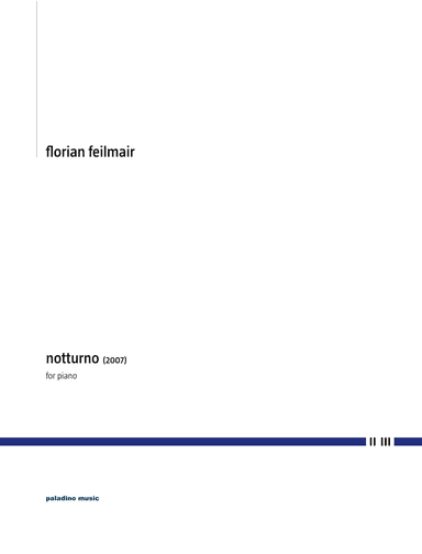 Notturno (2007) for Piano
