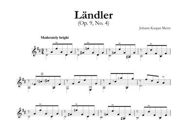 Ländler (Op. 9, No. 4) (arr. Johann Kaspar Mertz)