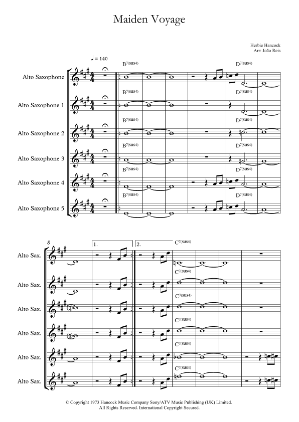 Maiden Voyage (arr. João Reis)
