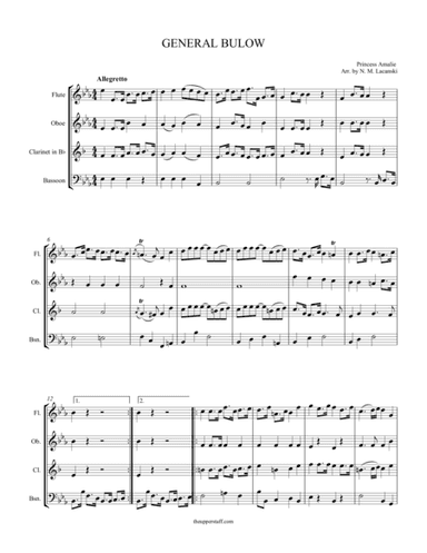 General Bulow (arr. Nick Lacanski)