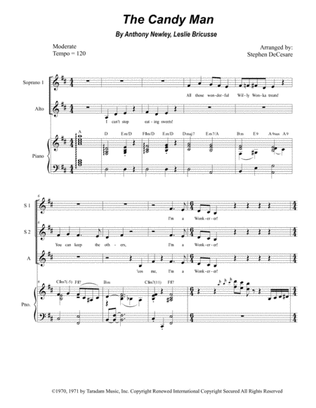 The Candy Man (arr. Stephen DeCesare)