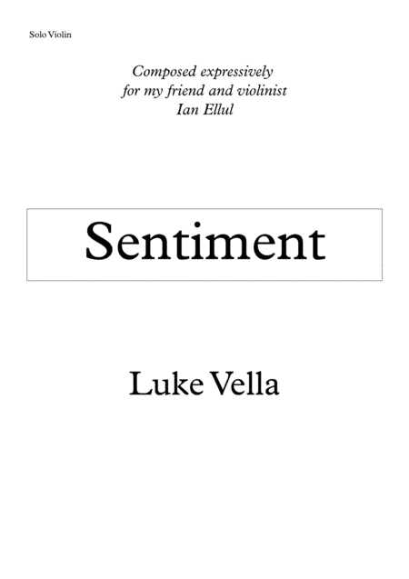 Sentiment