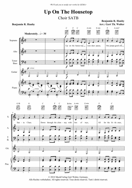 Up On The Housetop (arr. Gert Th. Walter)