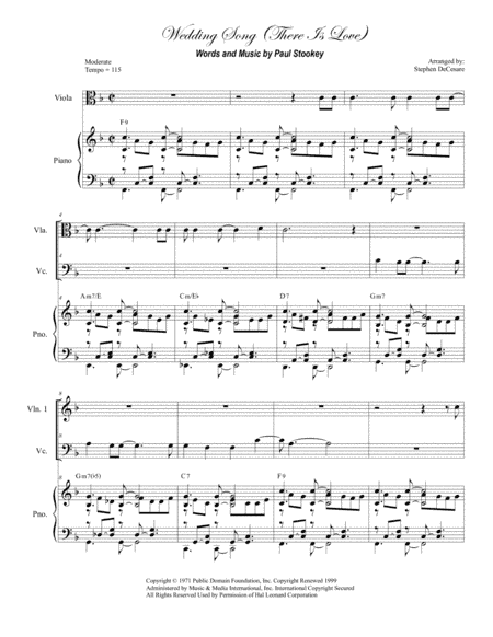 Wedding Song (There Is Love) (arr. Stephen DeCesare)