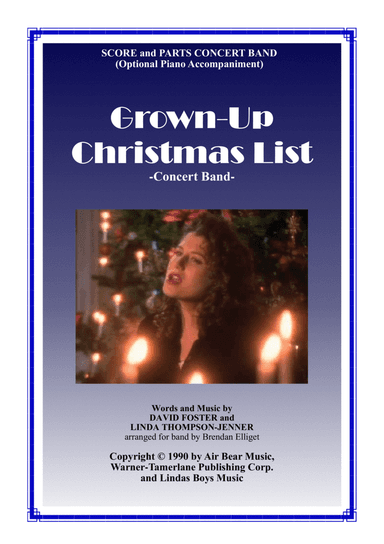 Grown-up Christmas List (arr. Brendan Elliget MAGA 537)