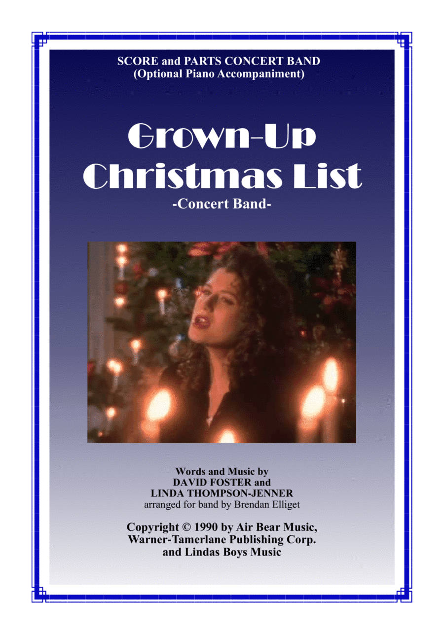 Grown-up Christmas List (arr. Brendan Elliget MAGA 537)