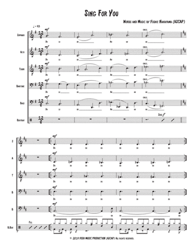 Sing For You - SATBB+VP Acappella