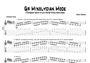 G# Mixolydian Mode (4 Ways to Play)