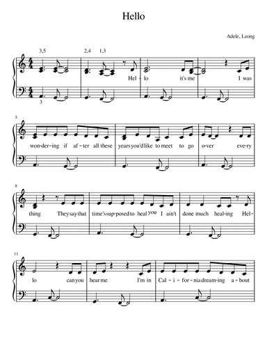 Hello (arr. Amy Hathaway)