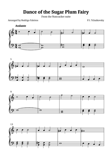 Sugar Plum Fairy theme (arr. Rodrigo Faleiros)
