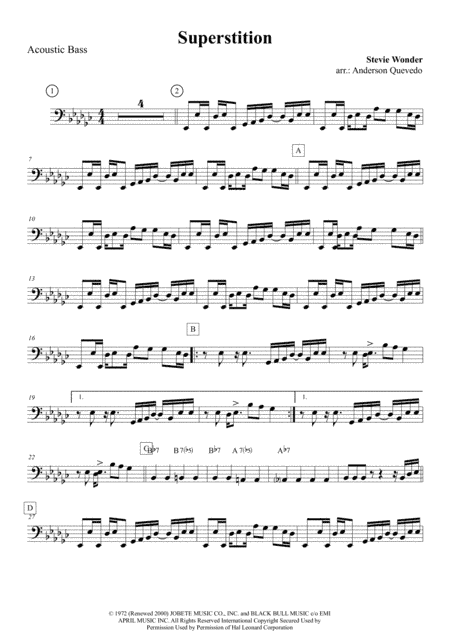 Superstition (arr. Anderson Quevedo)