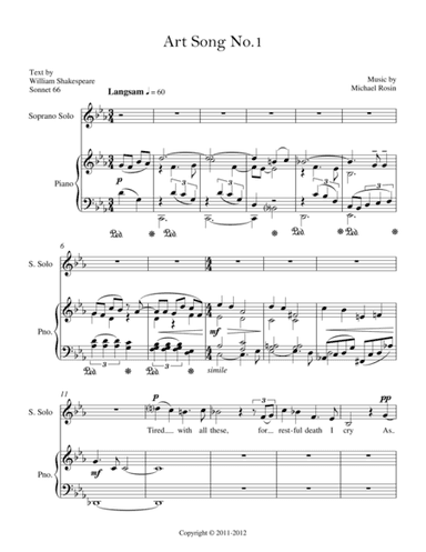 Art Song No.1