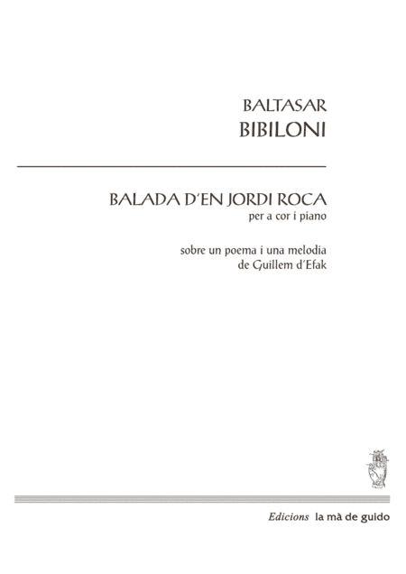 Balada d'en Jordi Roca
