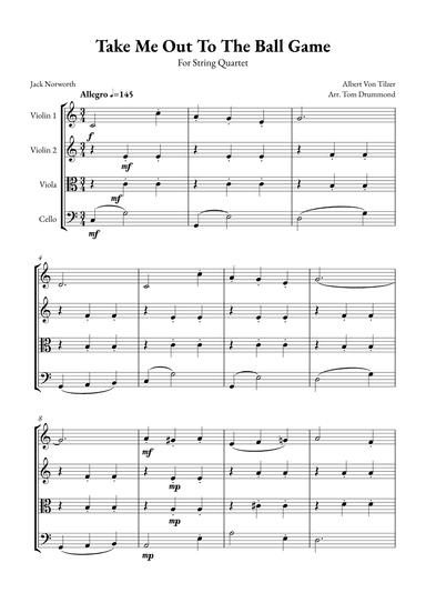 Take me Out to the Ball Game (arr. Tom Drummond)