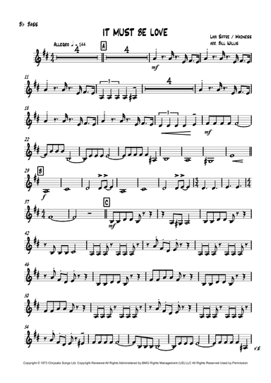 It Must Be Love (arr. Bill Willis)