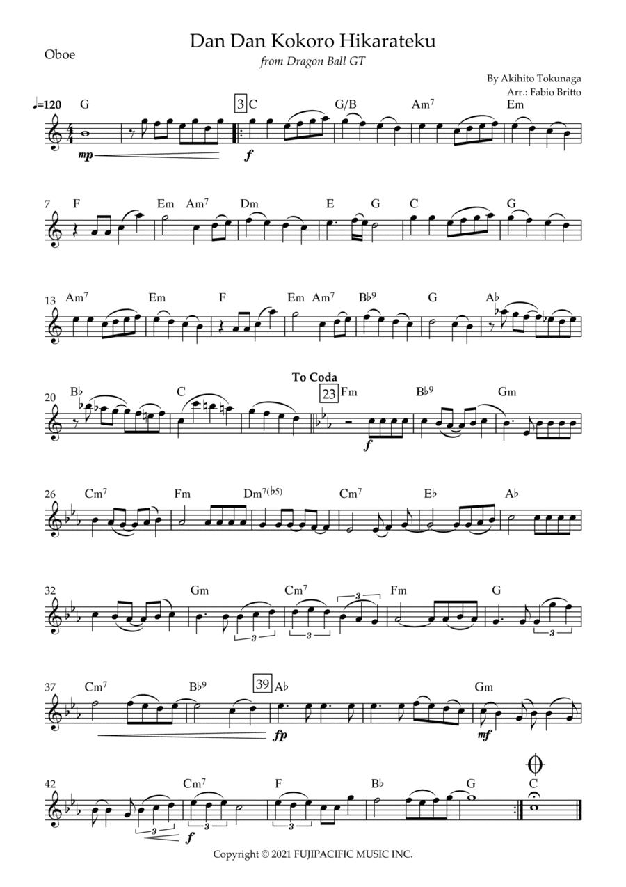 Dragon Ball Gt (arr. Fabio Britto)