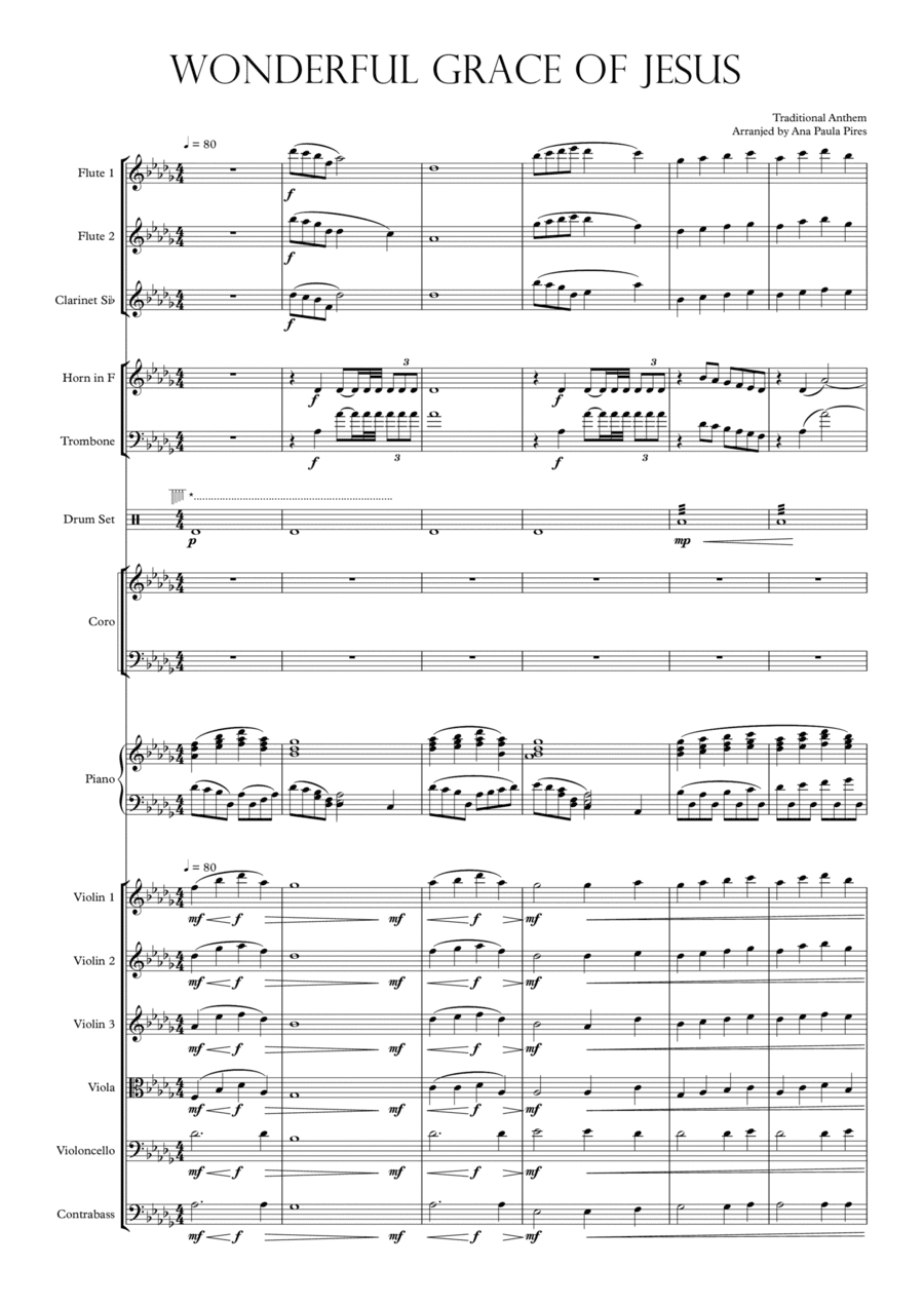 Wonderful Grace Of Jesus (arr. Ana Paula Pires)