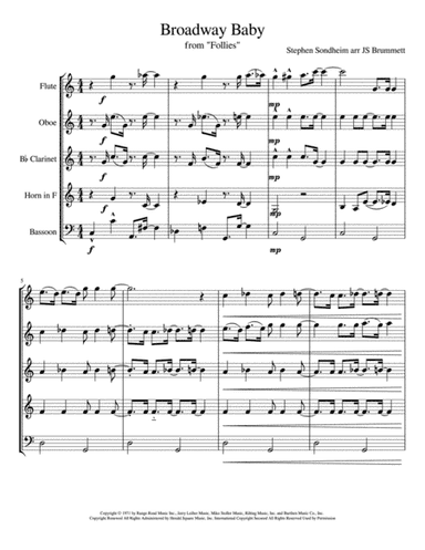 Broadway Baby (arr. Jennifer Brummett)