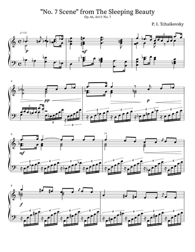 "No. 7 Scene" from The Sleeping Beauty (Op. 66, Act I: No. 7) (arr. M. Sloan)