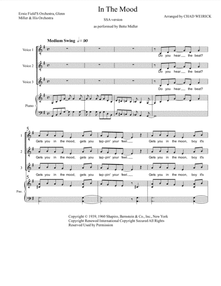 In The Mood (arr. Chad Weirick)