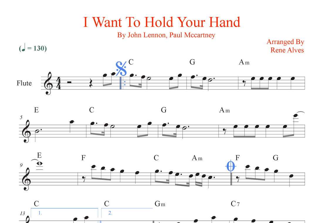 I Want To Hold Your Hand (arr. Rene Alves)