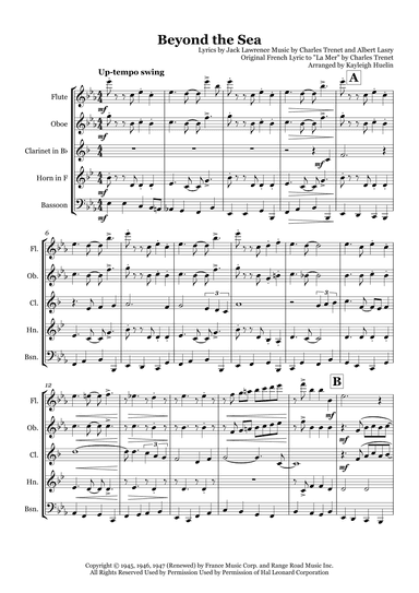 Beyond The Sea (arr. Kayleigh Huelin)