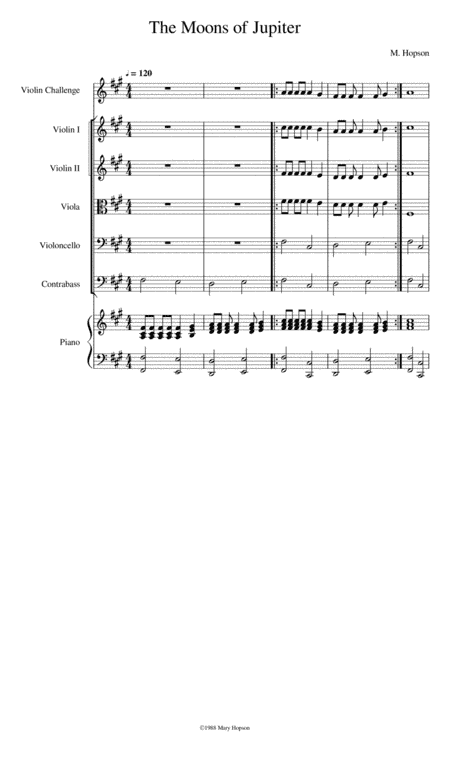 The Moons of Jupiter