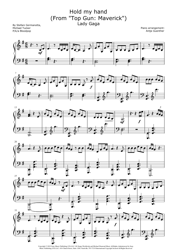 Hold My Hand (arr. Antje Günther)