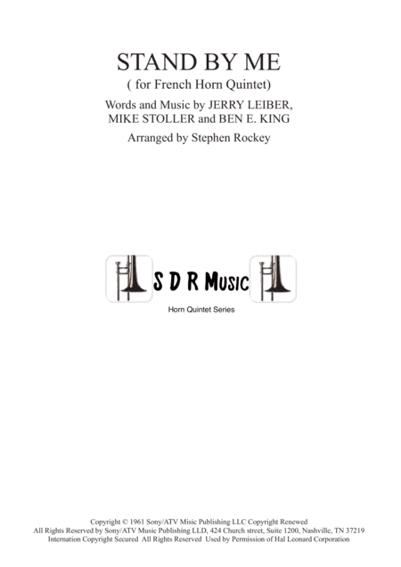 Stand By Me (arr. Stephen Rockey)